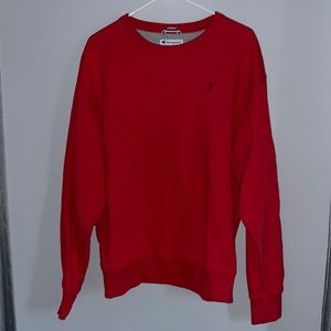 red champion crewneck